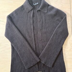 Reformation Fantino Cashmere Collared Cardigan